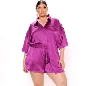 Fashion Nova So into you shirt and short set